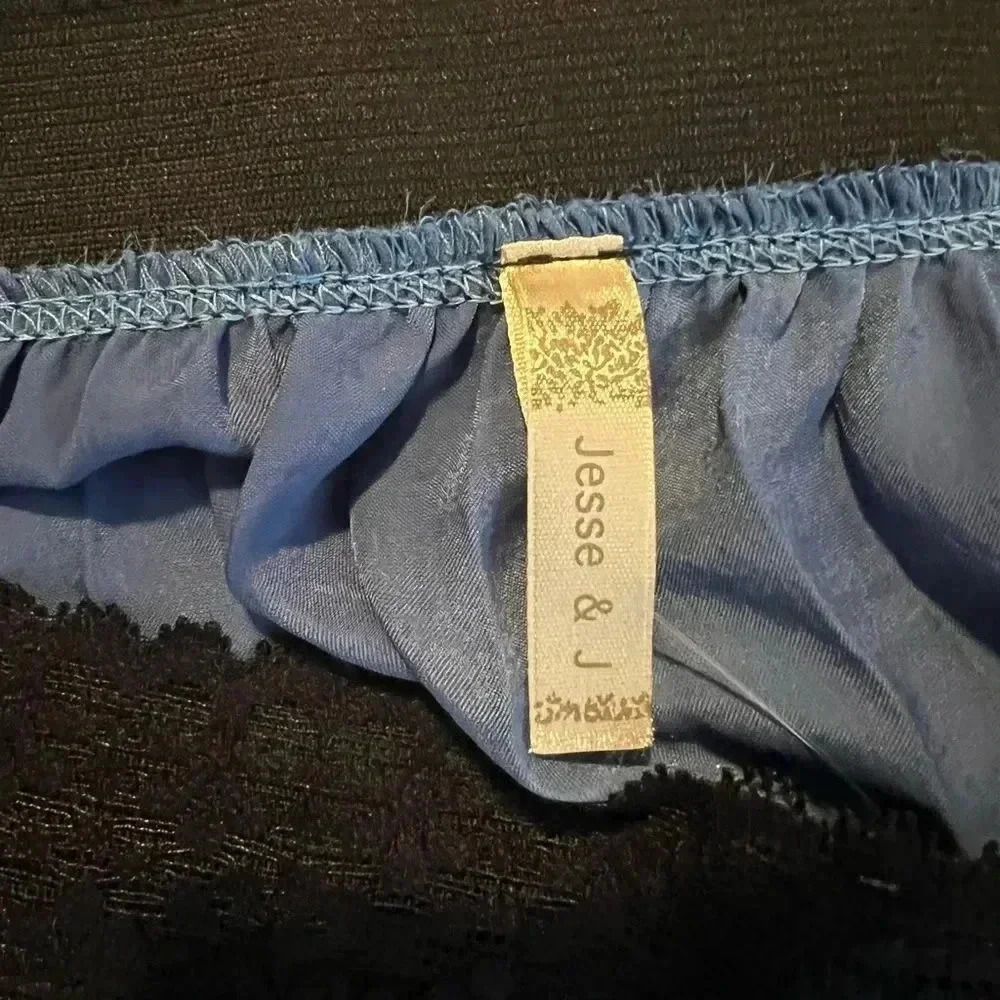 Jesse & J Skirt Pleated Accordion Midi‎ Length Periwinkle Blue - Picture 10 of 11